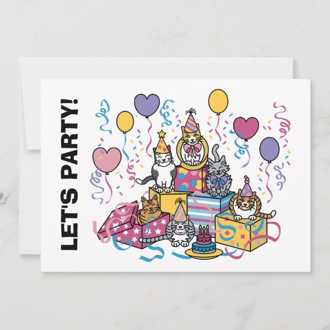 Invitation Faisons la fête ! (Devant)