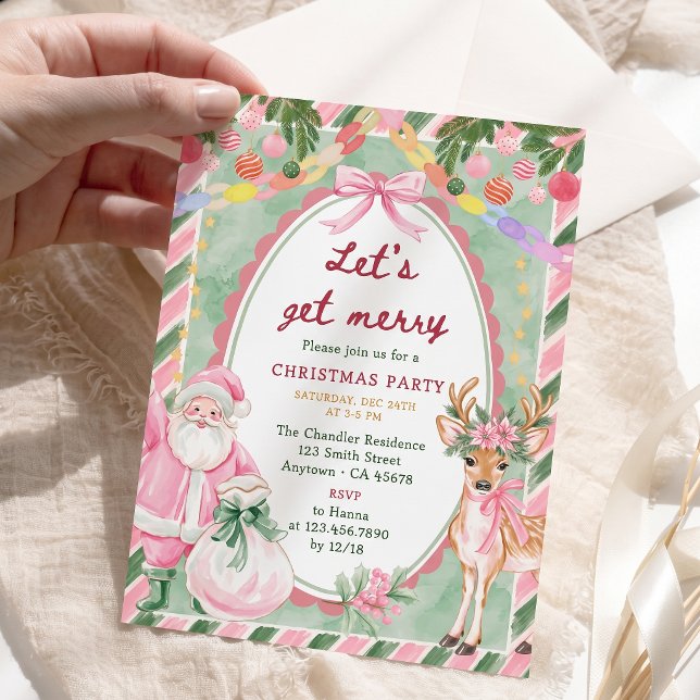 Invitation Faisons la fête à Noël  (Créateur téléchargé)