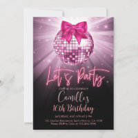 Faisons la fête Boule Disco | Anniversaire ruban r