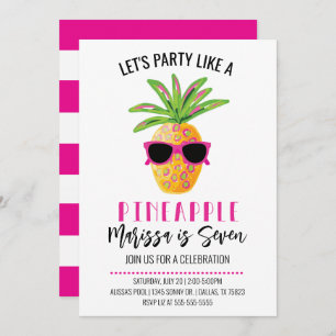 Invitation Faisons la fête comme une fête d'anniversaire de f