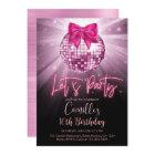 Faisons la fête Disco Ball | arc rose Anniversaire