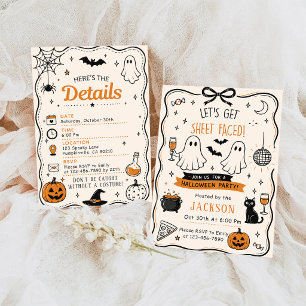 Invitation Faisons la Fête en Costume pour Halloween Adultes