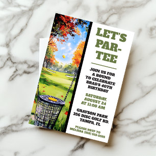 Invitation Faisons la fête !  Fête d'anniversaire de golf sur