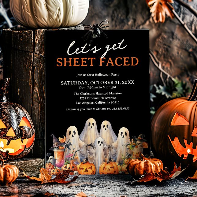 Invitation Faisons la Fête Halloween pour Adultes (Créateur téléchargé)