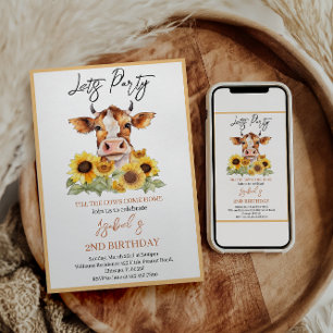 Invitation Faisons la fête jusqu'au retour des vaches 2e anni
