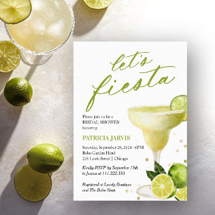 Invitation Faisons la Fiesta Margarita Cocktail Fête des mari