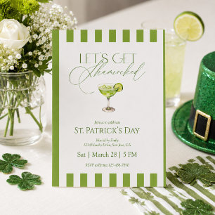 Invitation Faisons-nous Shamrocker Fête de la Saint-Patrick