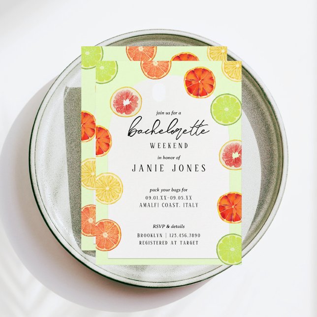 Invitation Faisons-nous Spritzer Bachelorette Party Week-end (Créateur téléchargé)