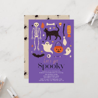 Invitation Faisons-nous une Halloween effrayante Thèmes Fête
