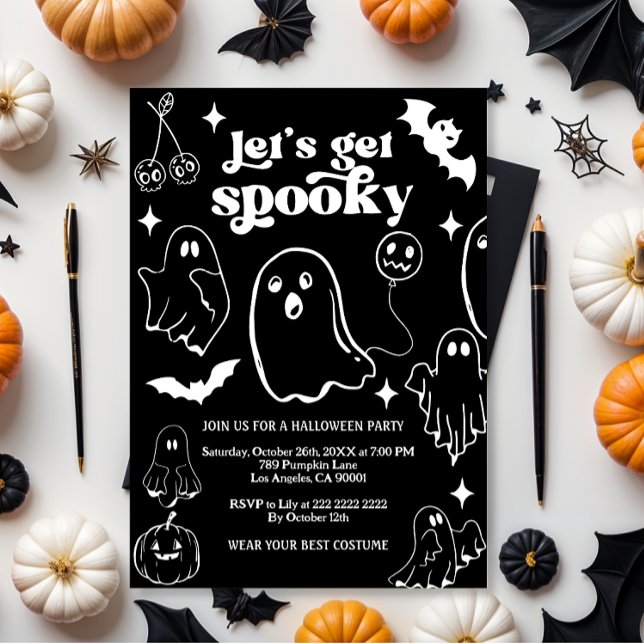 Invitation Faisons peur, soirée Halloween (Créateur téléchargé)