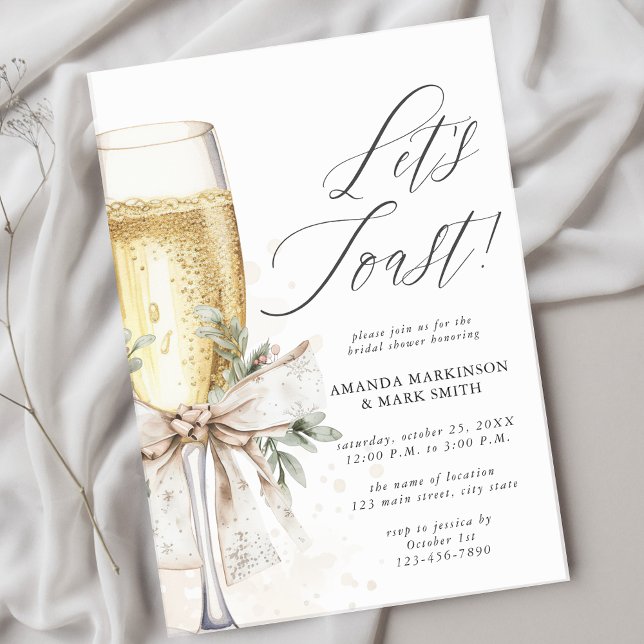 Invitation Faisons sauter le Champagne pour la Baby Shower d' (Créateur téléchargé)