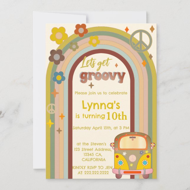 Invitation Faisons un anniversaire super (Devant)