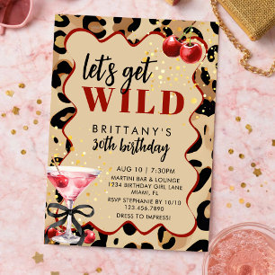 Invitation Faisons une fête d'anniversaire rétro glamour avec