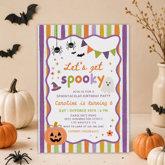 Invitation Faisons une fête d'Halloween pour enfants amusante