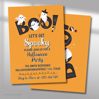 Invitation Faisons une Halloween adorable et effrayante