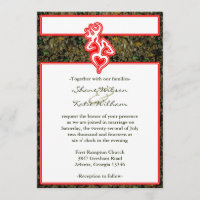 Invitation fait sur commande rouge de couleur