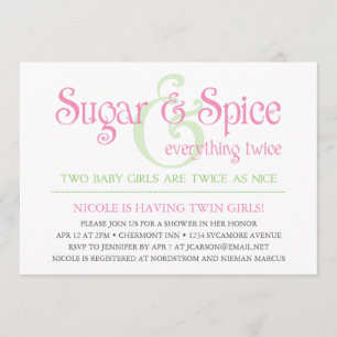 Invitation faite sur commande de baby shower de