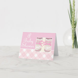 Invitation faite sur commande de baby shower de