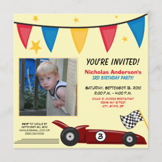 Invitation faite sur commande de fête