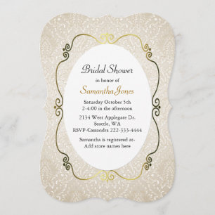 Invitation faite sur commande de Fête de la mariée