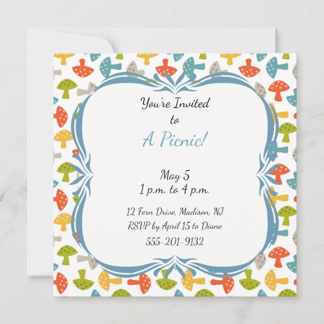 Invitation faite sur commande de partie de (Devant)