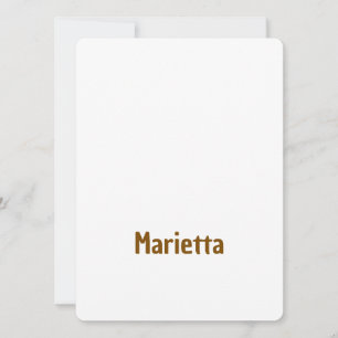Invitation Faites de votre marque 5,5" x 7,5" arrondi