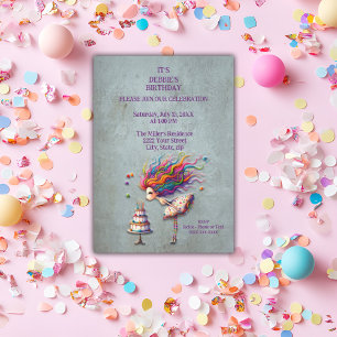 Invitation Faites Un Souhaitable Fille D'Anniversaire