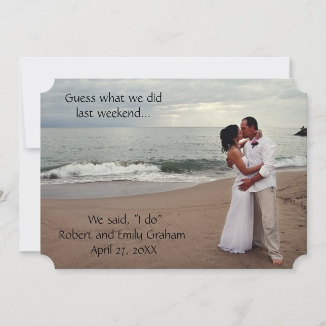 Invitation Faites une annonce de mariage pour deviner ce que  (Devant)