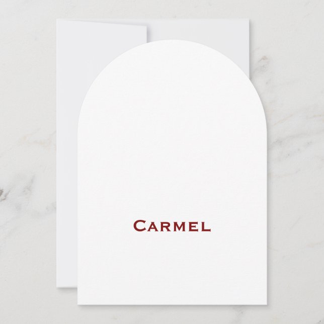 Invitation Faites Votre Marque 5" x 7" Arche (Devant)