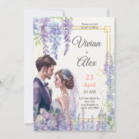 Faites votre propre Mariage d'aquarelle de lavande