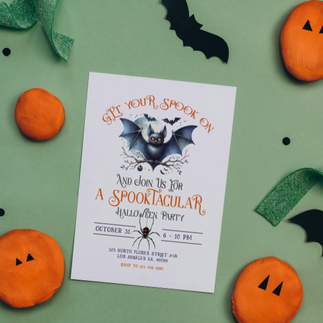 Invitation Faites-vous peur sur Spooktacular Halloween Party (Créateur téléchargé)