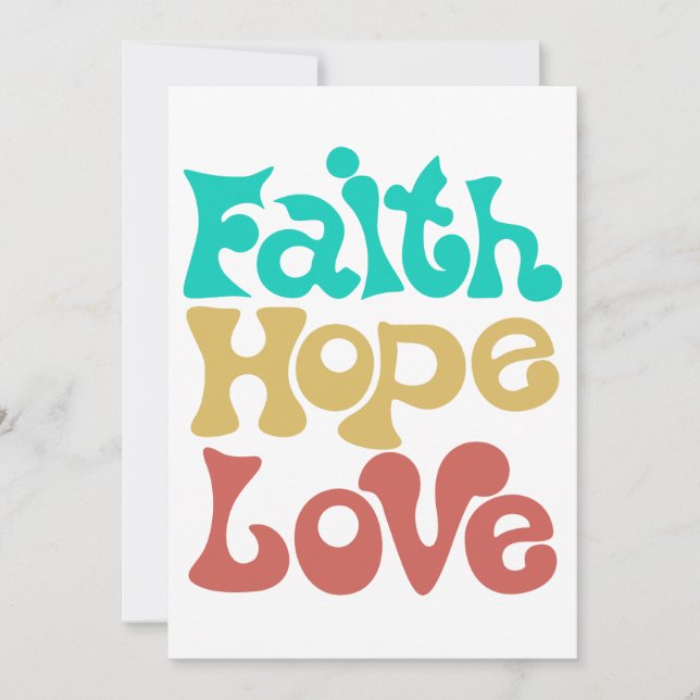 Invitation Faith Hope Love (Devant)