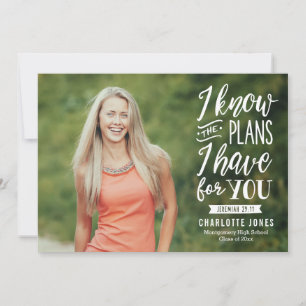Invitation Faithful Grad EDITABLE COULEUR Graduation Photo