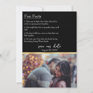 Invitation Faits amusants sur la mariée et la chambre Photo s