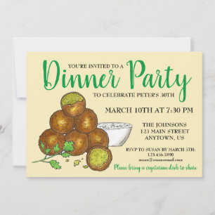Invitation Falafel Balls Moyen-Orient Pickpea Fritter Food