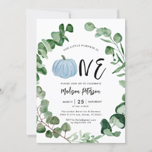 Invitation Fall Boy Little Citrouille Est Une Fête D'Annivers