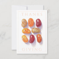 FALL JELLY BEANS Thanksgiving 3.5x5 Flat Card