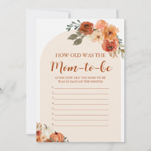 Invitation Fall Little Citrouille Quel Âge Avait La Maman-to-