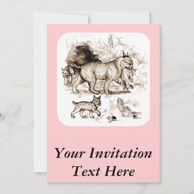 Invitation Famille Bobcat (Devant)