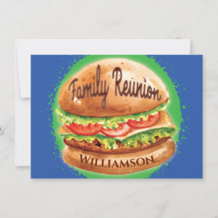 Invitation Famille Réunion Barbecue Pique-nique