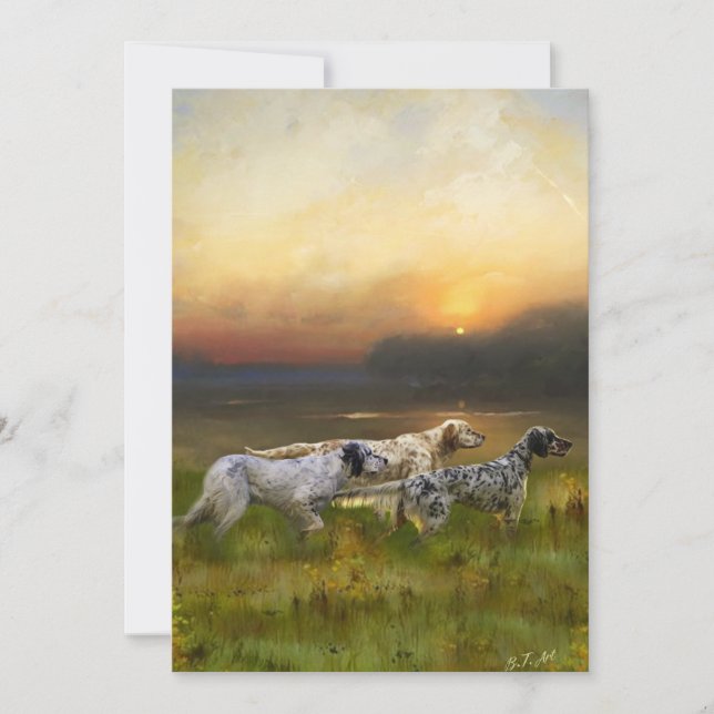 Invitation Famille Setters (Devant)