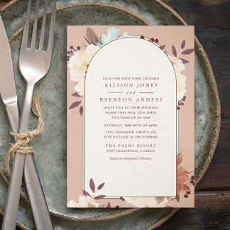 Invitation Familles mixtes Botanique Automne Floral
