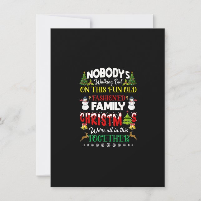 Invitation Family Christmas we are in this together Merry (Devant)