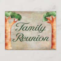 Invitation Family Reunion Family Tree