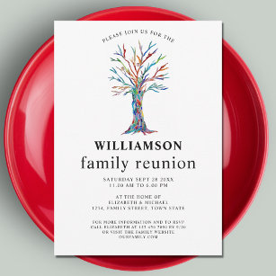 Invitation Family Reunion Family Tree