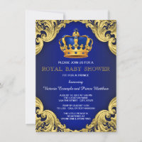 Fancy Baby shower bleu