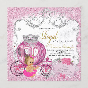 Invitation Fancy Little Princess Fairytale Baby Girl Douche