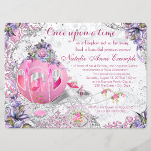 Invitation Fancy Once upon a Time Fairy Tale Anniversaire