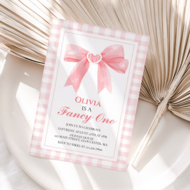 Invitation Fancy One Arc-en-ciel précoce Coquette 1er anniver (Créateur téléchargé)