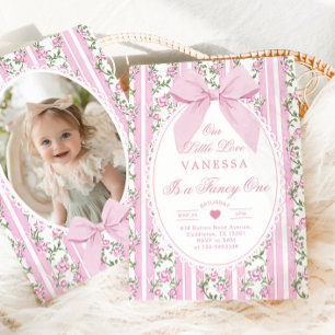 Invitation Fancy One Love Shack Vintage Bow 1er Anniversaire